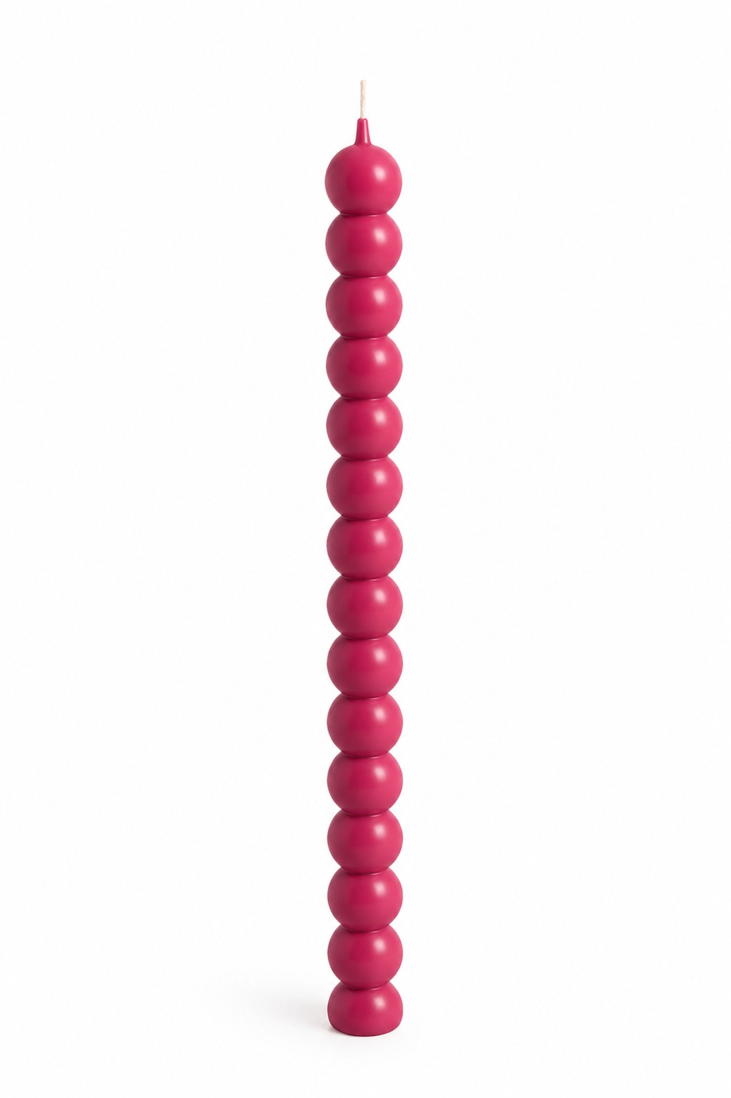 Solid Beaded Pillar Candle – Modern Sculptural Décor Candle