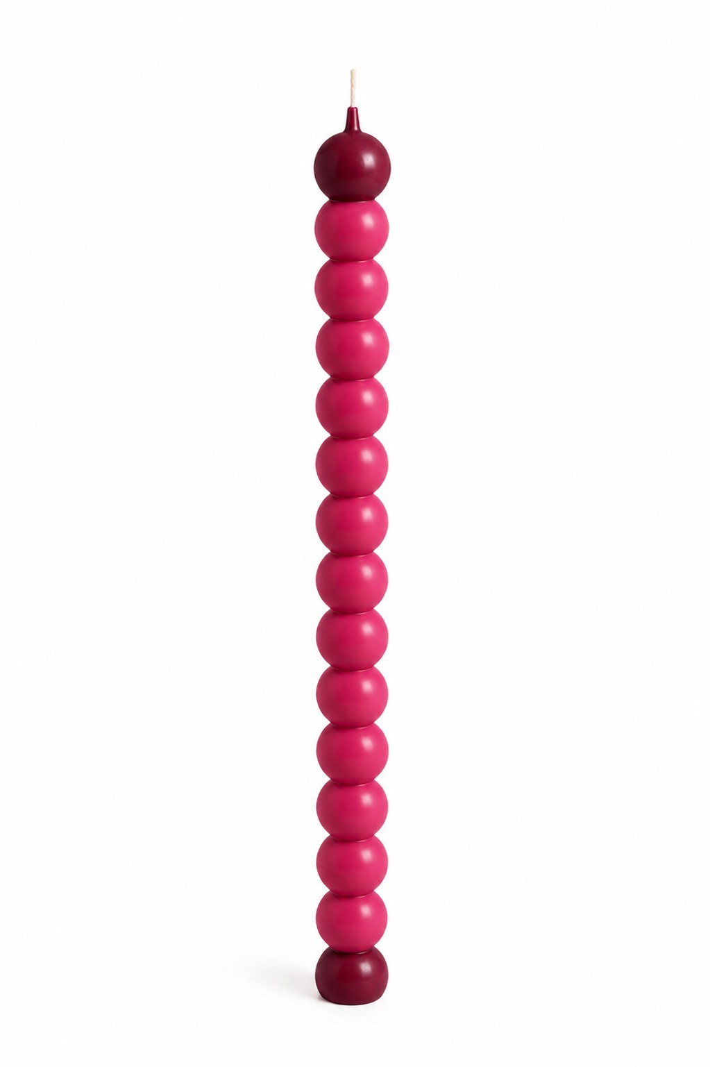 Beaded Pillar Candle – Modern Sculptural Décor Candle