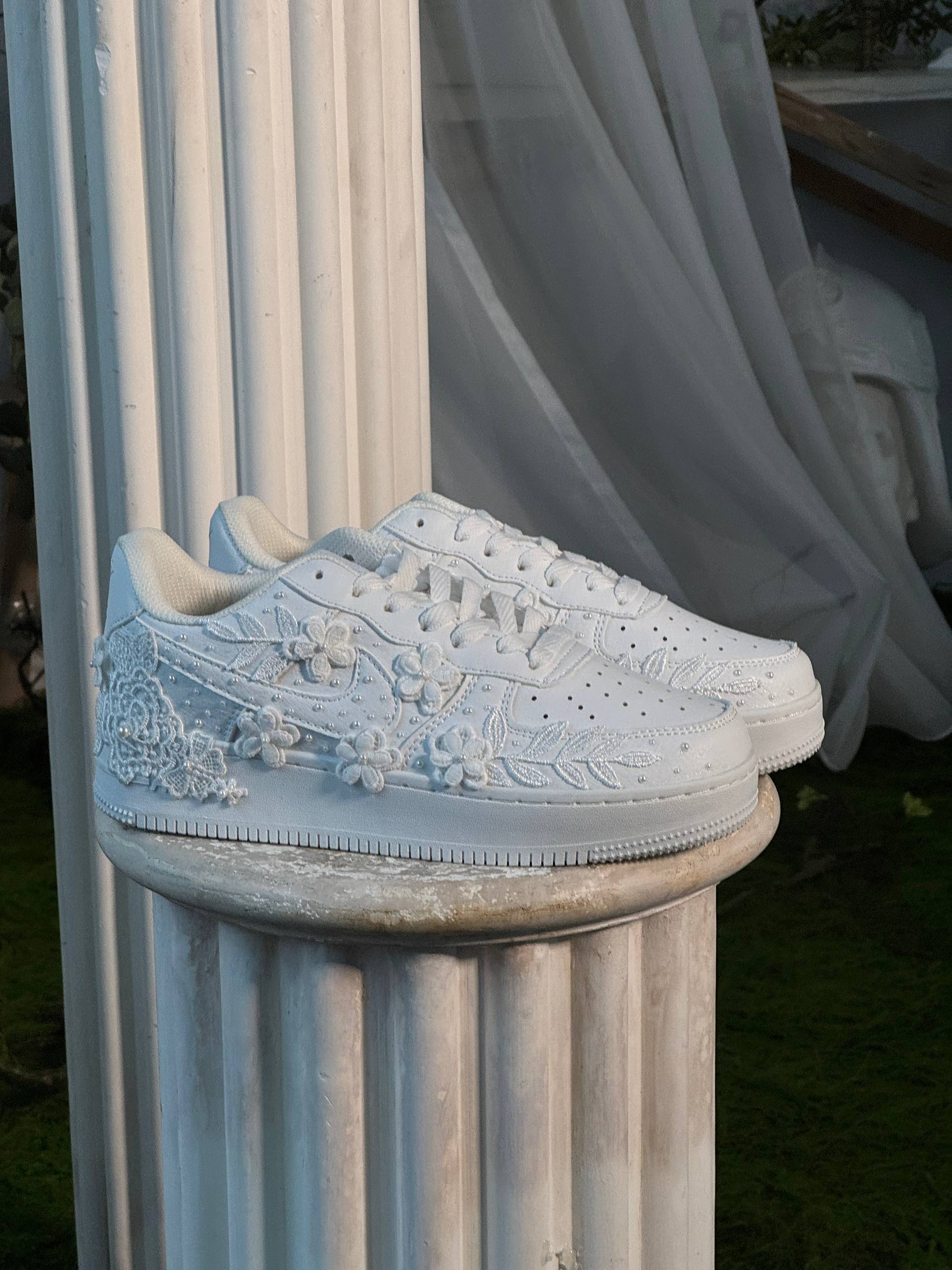 The Pearl & Lace Air Force Custom shoes for women 7