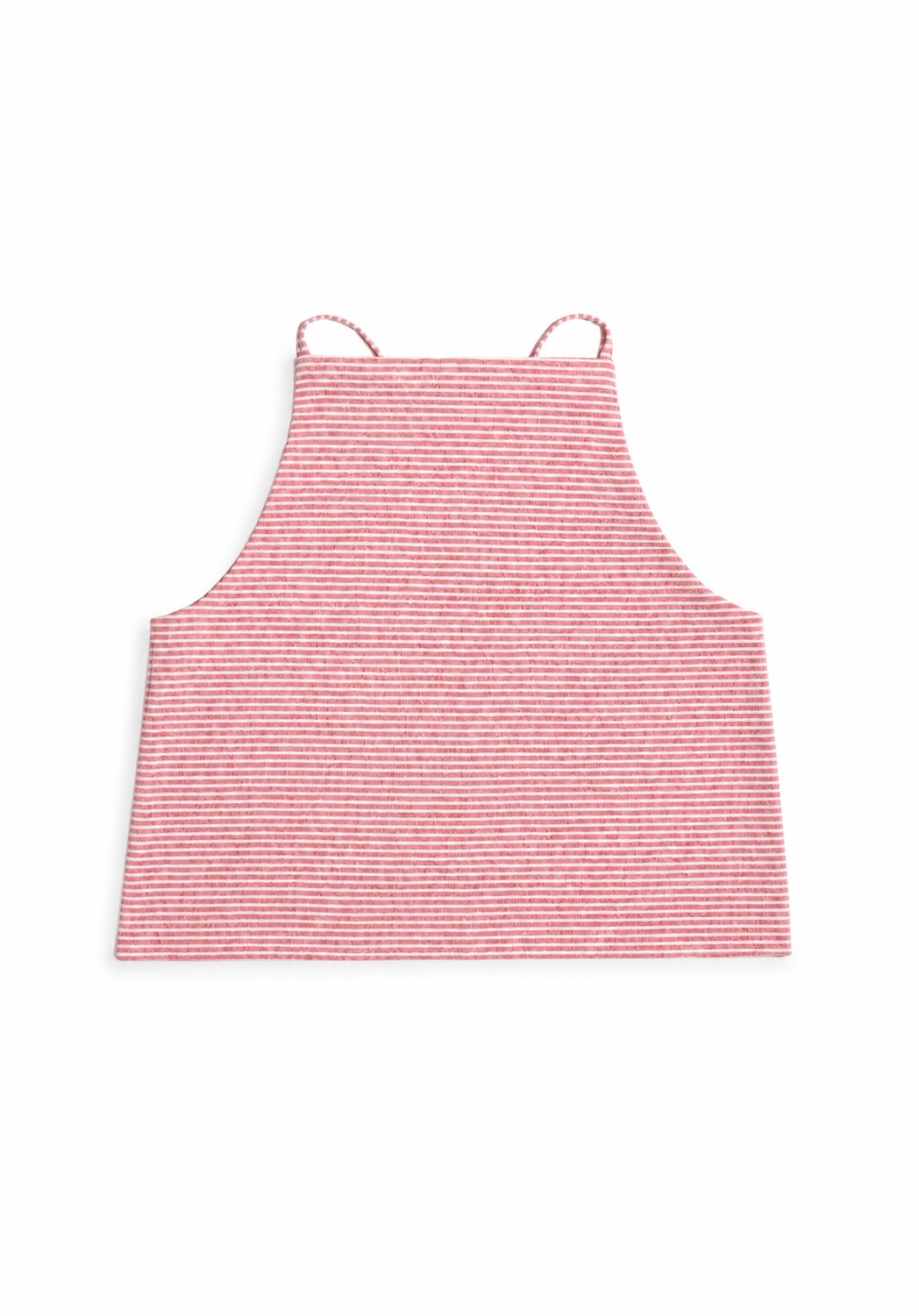 Cream & Red Reversible Striped Top