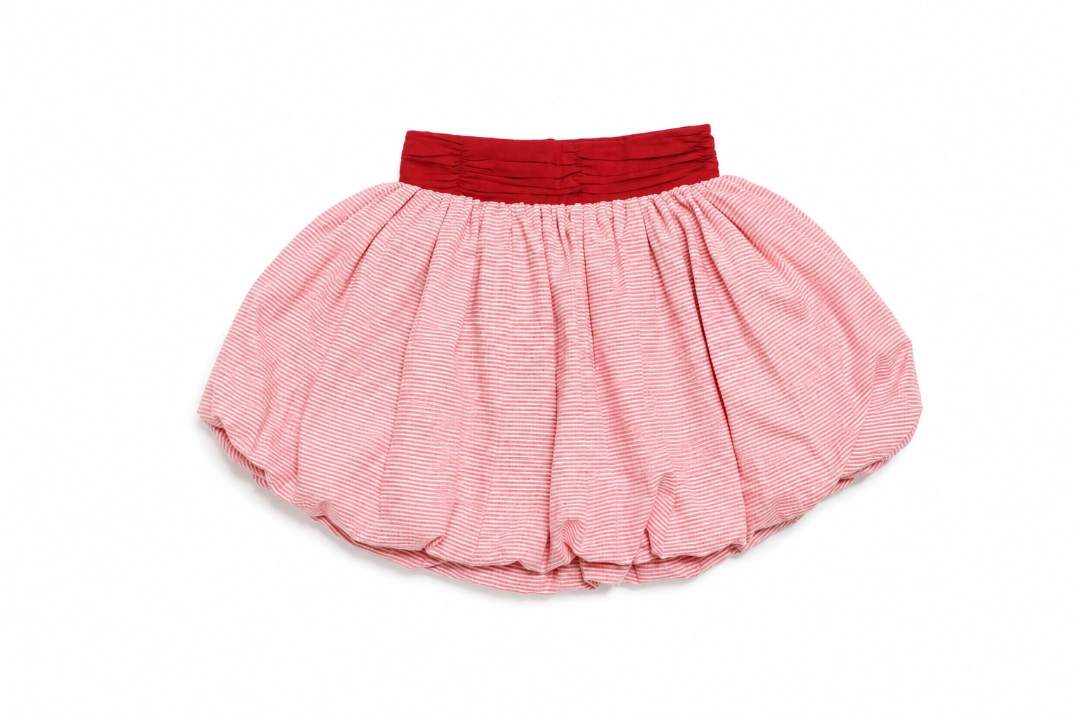 Cream & Red Bubble Skirt | KIDDY