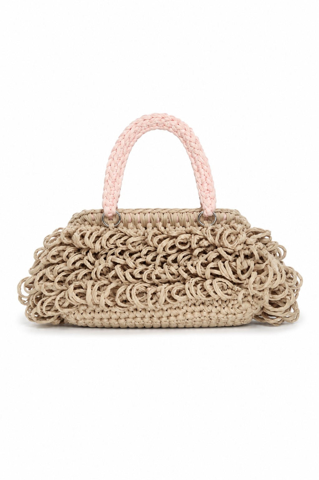Beige Handcrafted Raffia Loop Bag – Sculptural Summer Handbag (Symphony Rouge)
A signature handcrafted raffia handbag designed with an artistic loop texture and braided handles, blending timeless craftsmanship with modern elegance.
A statement in texture.
Designed for women who appreciate distinctive craftsmanship, this handcrafted raffia bag transforms natural-inspired textures into a sophisticated everyday accessory. Every loop is carefully created by hand, giving the bag its sculptural silhouette and unmistakable character.
Featuring soft braided top handles and a lightweight yet structured design, it offers both comfort and effortless style. Spacious enough for your daily essentials while maintaining an elegant profile, it transitions seamlessly from daytime outings to evening occasions.
Whether paired with linen dresses, tailored sets, or casual denim, this versatile handbag adds an elevated, artisanal touch to every look.
Lovingly handcrafted with exceptional attention to detail, this piece celebrates slow fashion and timeless design—made to be treasured season after season.