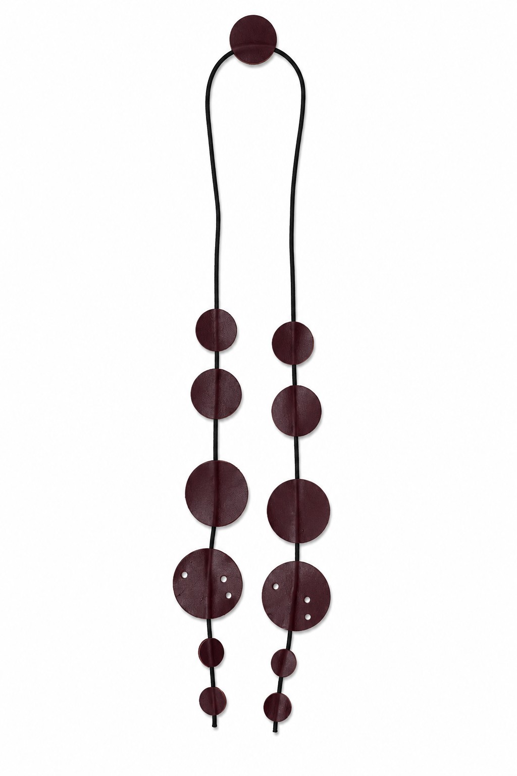 Wine Balance Leather Accessory - Handcrafted Minimalist Necklace