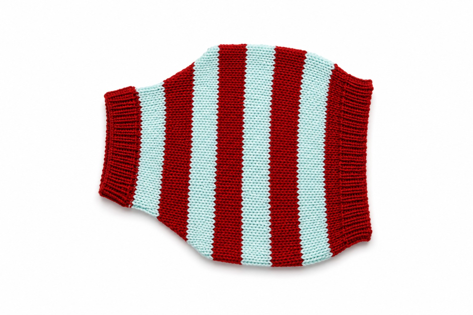 Hand-Knitted Eco-Cotton & Linen Two-Tone Baby Top | gish art