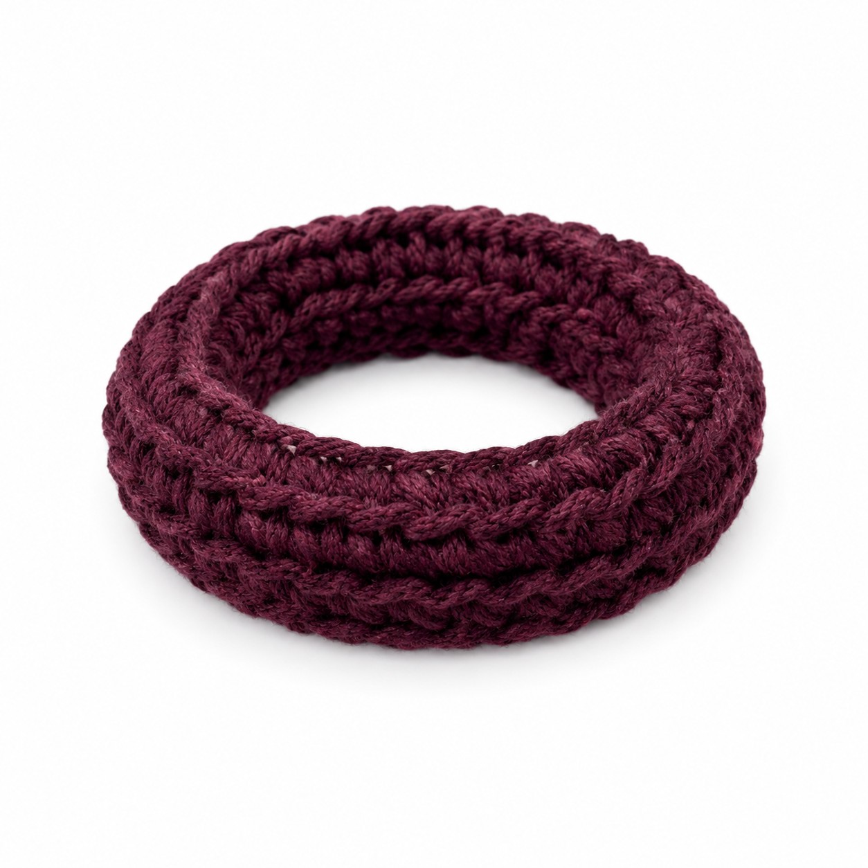 Burgundy Woven Cotton Bracelet