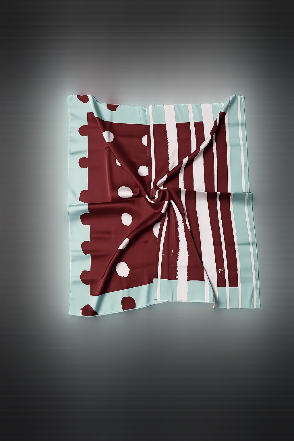 Blue & Burgundy Signature Scarf