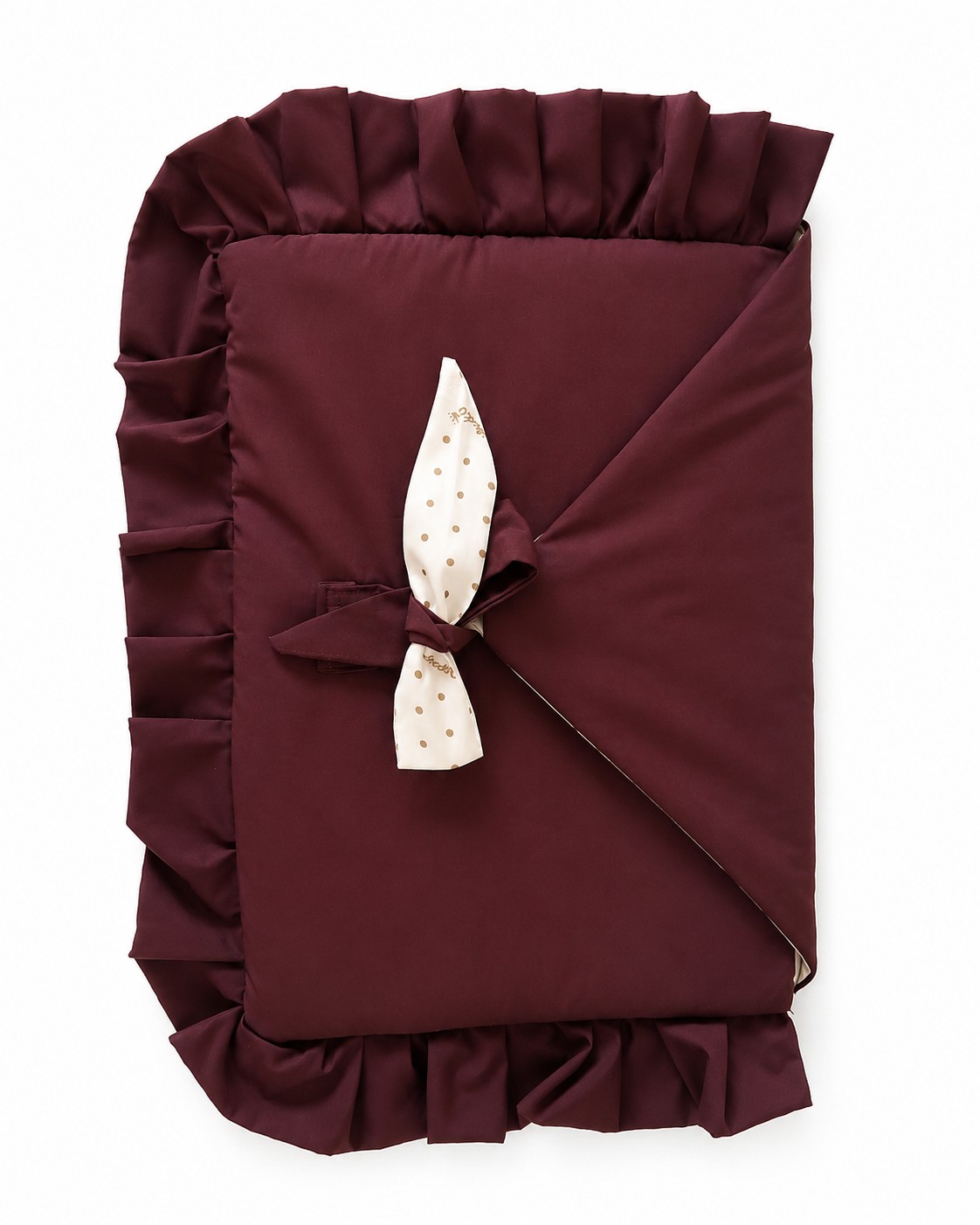 Ruffled Burgundy Laptop Case