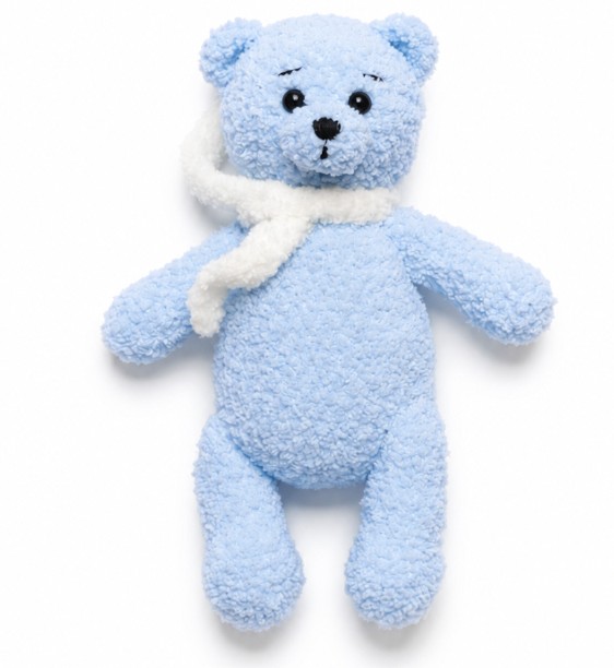 Handmade Blue Teddy Bear