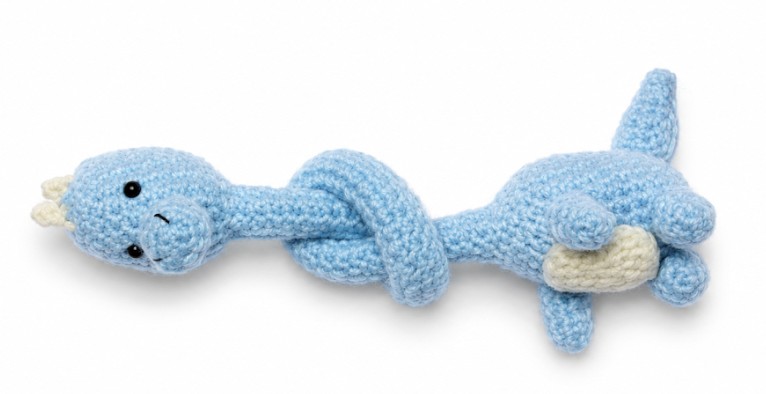 Handmade Blue Dragon Bag Charm – Sky Collection