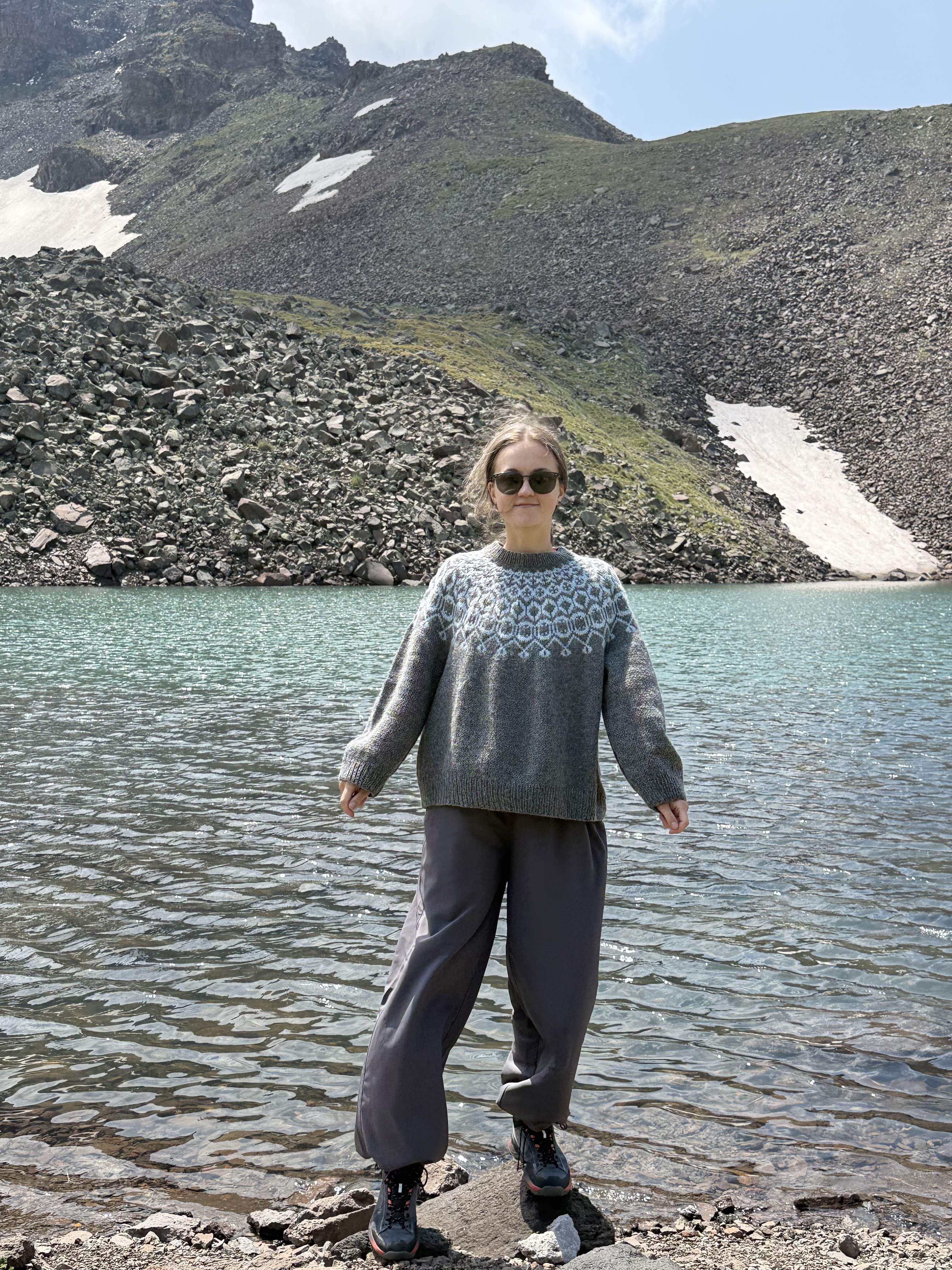 Nordic Yoke Stranded Colorwork Knit Sweater 3